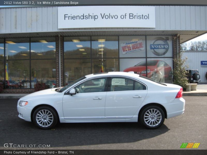 Ice White / Sandstone Beige 2012 Volvo S80 3.2