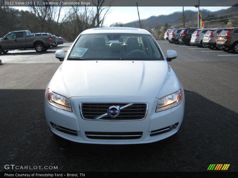 Ice White / Sandstone Beige 2012 Volvo S80 3.2