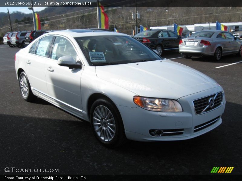 Ice White / Sandstone Beige 2012 Volvo S80 3.2