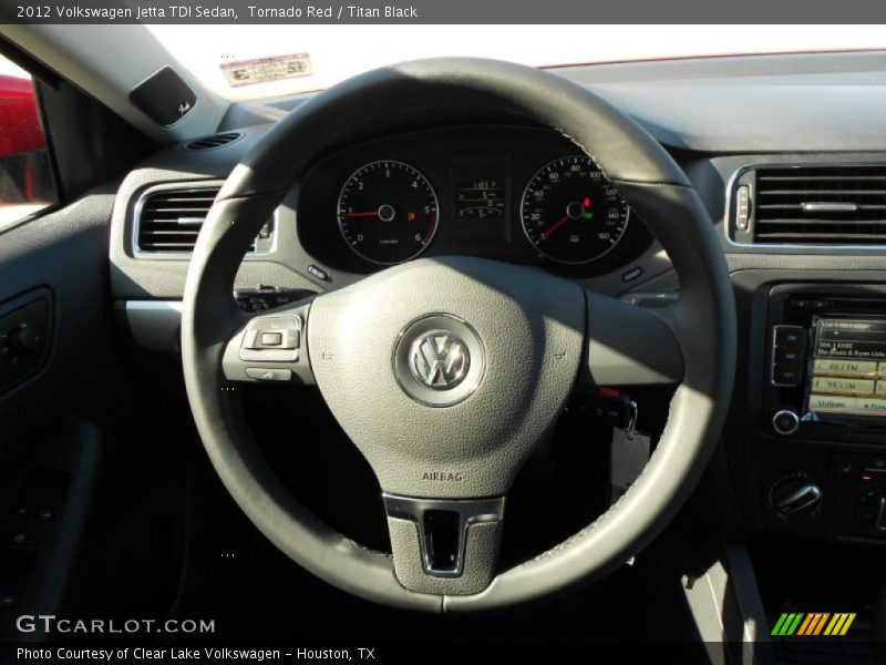 Tornado Red / Titan Black 2012 Volkswagen Jetta TDI Sedan