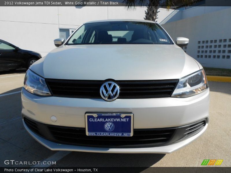 White Gold Metallic / Titan Black 2012 Volkswagen Jetta TDI Sedan