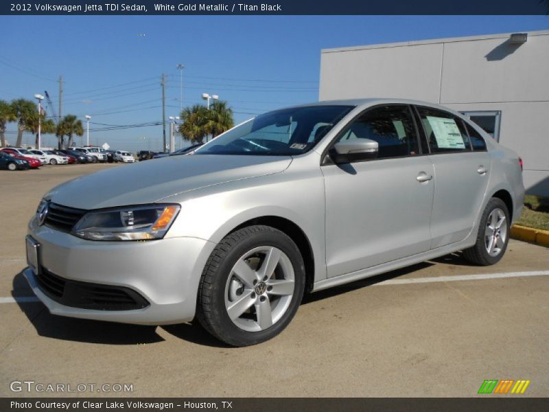 White Gold Metallic / Titan Black 2012 Volkswagen Jetta TDI Sedan