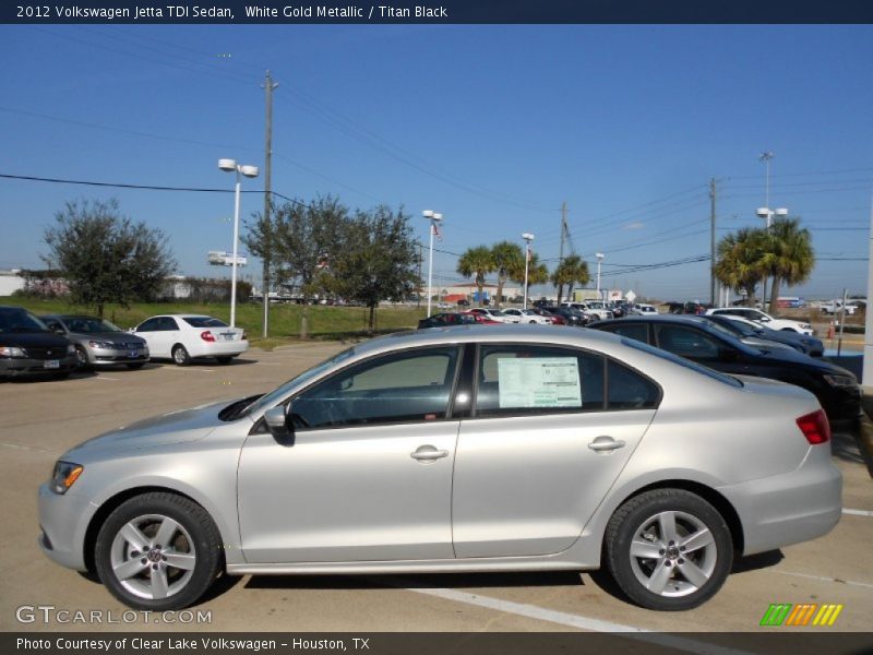 White Gold Metallic / Titan Black 2012 Volkswagen Jetta TDI Sedan