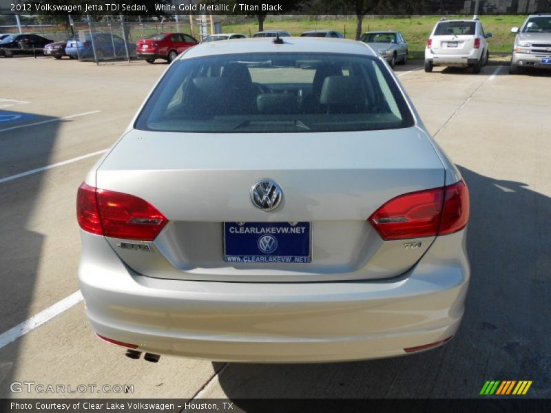 White Gold Metallic / Titan Black 2012 Volkswagen Jetta TDI Sedan