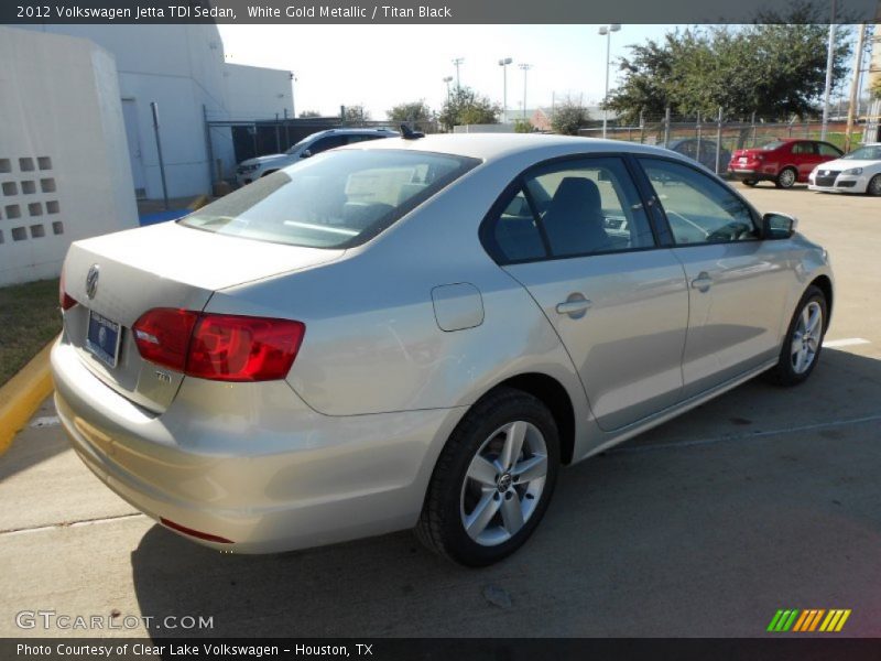 White Gold Metallic / Titan Black 2012 Volkswagen Jetta TDI Sedan