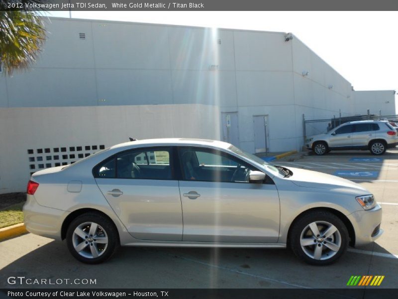 White Gold Metallic / Titan Black 2012 Volkswagen Jetta TDI Sedan