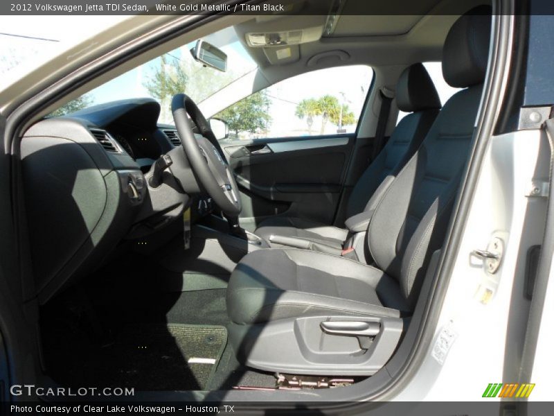 White Gold Metallic / Titan Black 2012 Volkswagen Jetta TDI Sedan