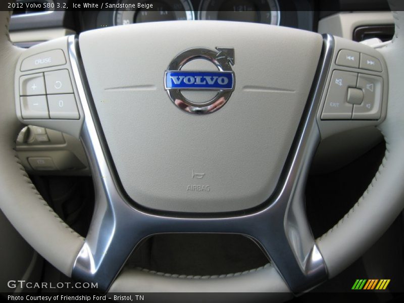 Ice White / Sandstone Beige 2012 Volvo S80 3.2
