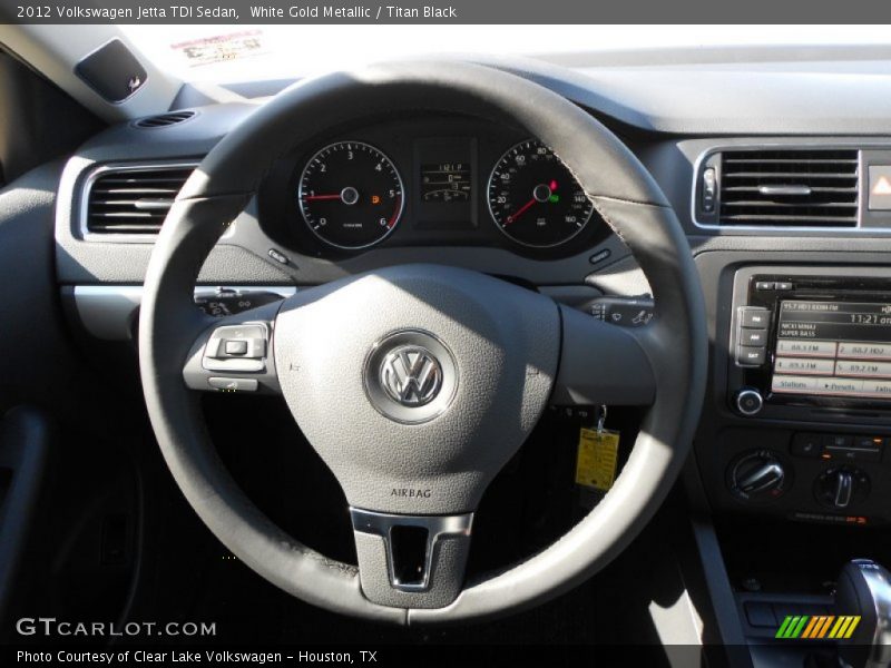 White Gold Metallic / Titan Black 2012 Volkswagen Jetta TDI Sedan