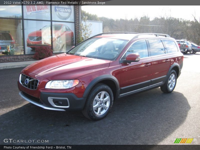 Flamenco Red Metallic / Sandstone Beige 2012 Volvo XC70 3.2 AWD