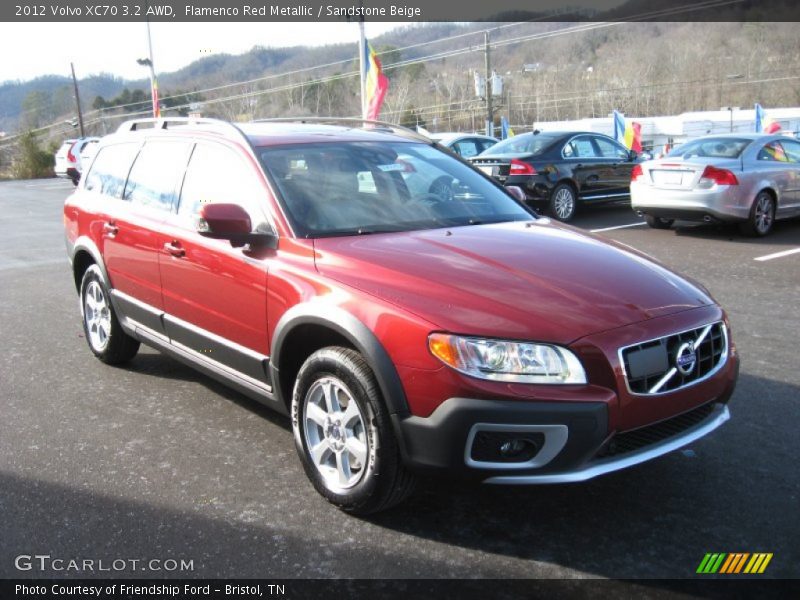 Flamenco Red Metallic / Sandstone Beige 2012 Volvo XC70 3.2 AWD