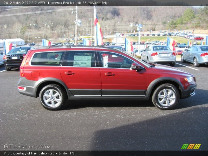 Flamenco Red Metallic / Sandstone Beige 2012 Volvo XC70 3.2 AWD