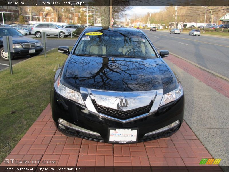 Crystal Black Pearl / Taupe 2009 Acura TL 3.5