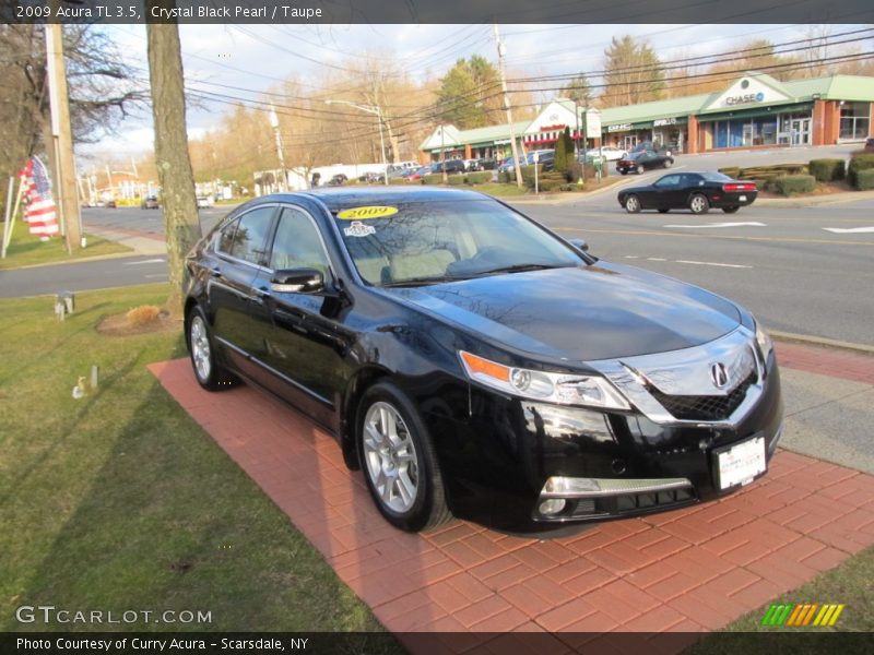 Crystal Black Pearl / Taupe 2009 Acura TL 3.5