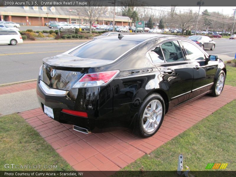 Crystal Black Pearl / Taupe 2009 Acura TL 3.5