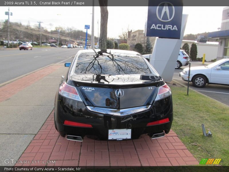 Crystal Black Pearl / Taupe 2009 Acura TL 3.5