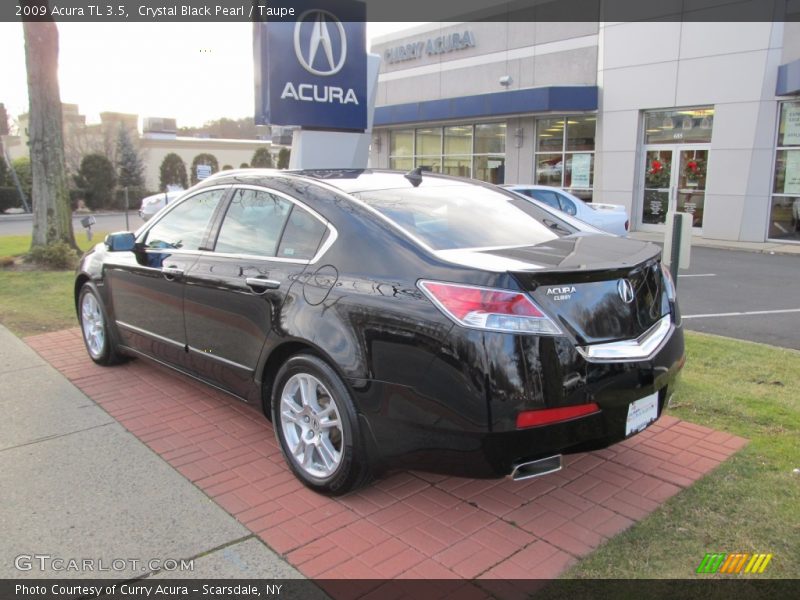 Crystal Black Pearl / Taupe 2009 Acura TL 3.5