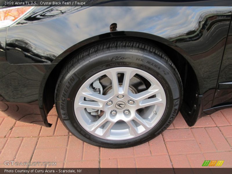 Crystal Black Pearl / Taupe 2009 Acura TL 3.5