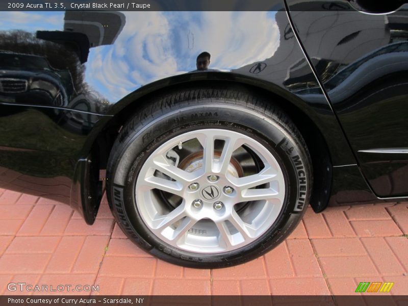 Crystal Black Pearl / Taupe 2009 Acura TL 3.5