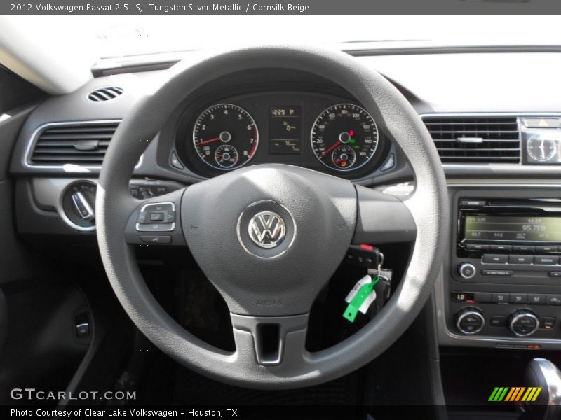 Tungsten Silver Metallic / Cornsilk Beige 2012 Volkswagen Passat 2.5L S