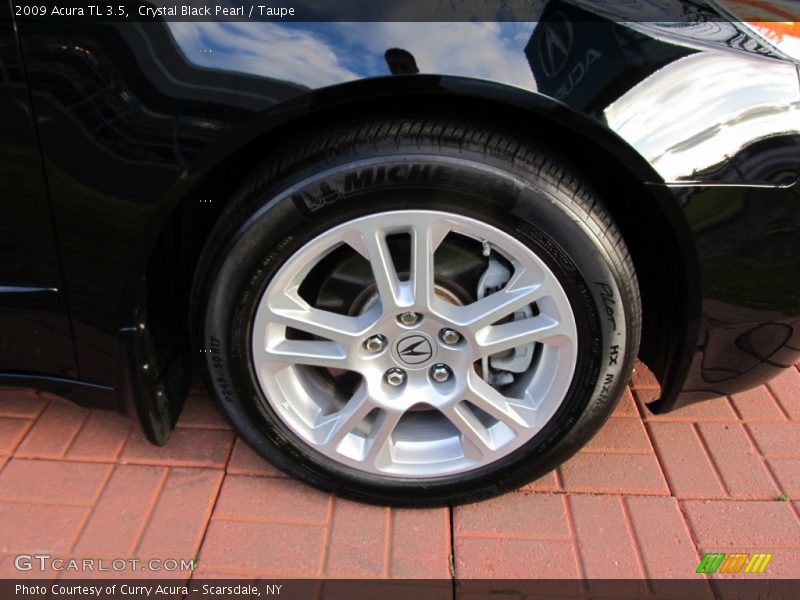 Crystal Black Pearl / Taupe 2009 Acura TL 3.5