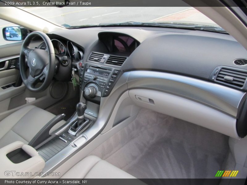 Crystal Black Pearl / Taupe 2009 Acura TL 3.5