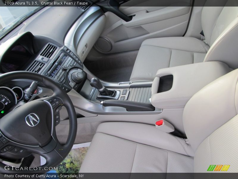 Crystal Black Pearl / Taupe 2009 Acura TL 3.5