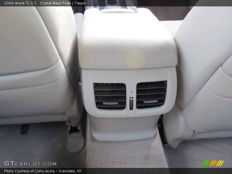 Crystal Black Pearl / Taupe 2009 Acura TL 3.5
