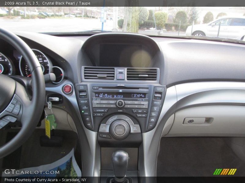Crystal Black Pearl / Taupe 2009 Acura TL 3.5