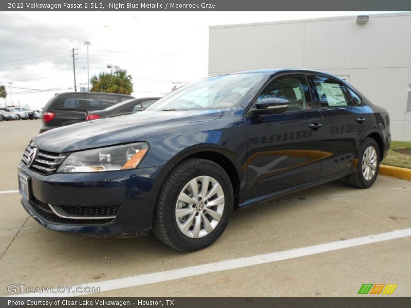 Night Blue Metallic / Moonrock Gray 2012 Volkswagen Passat 2.5L S