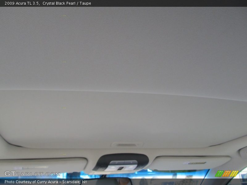 Crystal Black Pearl / Taupe 2009 Acura TL 3.5