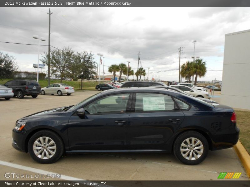 Night Blue Metallic / Moonrock Gray 2012 Volkswagen Passat 2.5L S