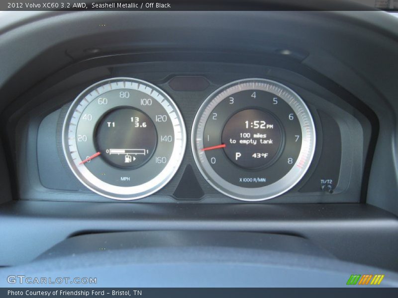 Seashell Metallic / Off Black 2012 Volvo XC60 3.2 AWD