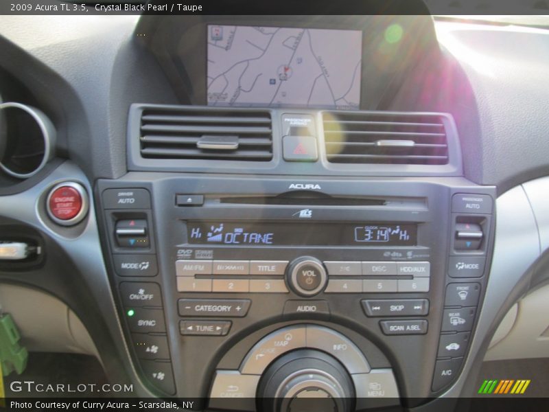 Crystal Black Pearl / Taupe 2009 Acura TL 3.5