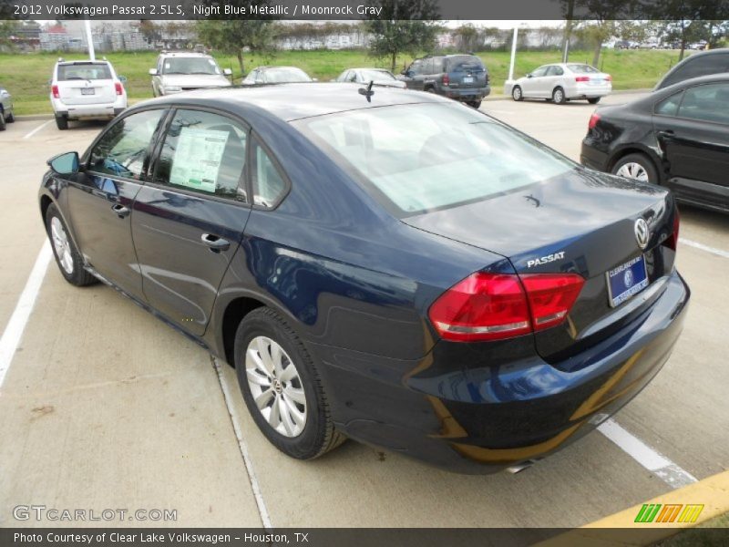 Night Blue Metallic / Moonrock Gray 2012 Volkswagen Passat 2.5L S