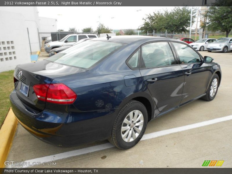 Night Blue Metallic / Moonrock Gray 2012 Volkswagen Passat 2.5L S