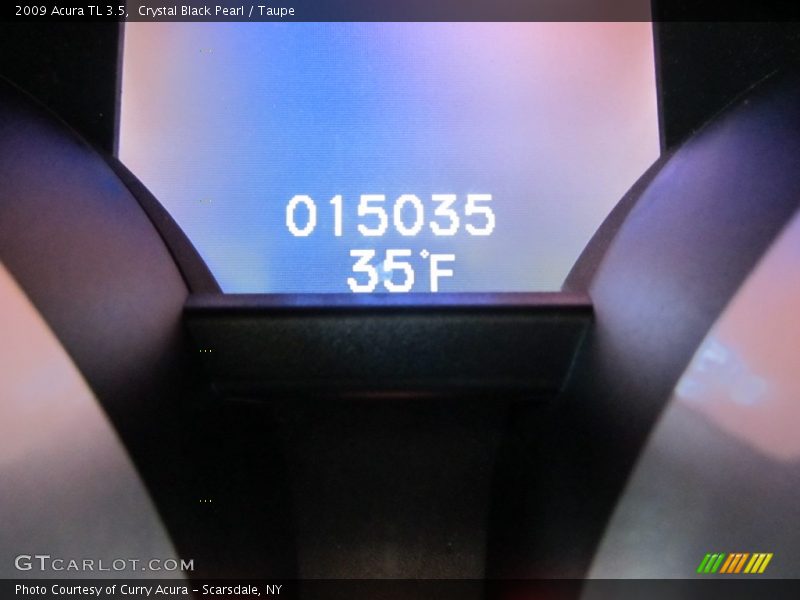 Crystal Black Pearl / Taupe 2009 Acura TL 3.5