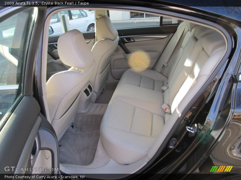 Crystal Black Pearl / Taupe 2009 Acura TL 3.5