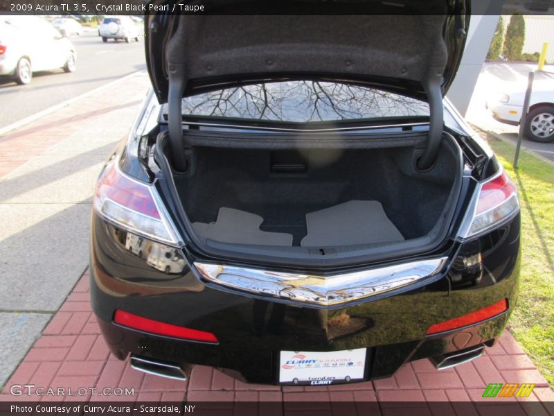 Crystal Black Pearl / Taupe 2009 Acura TL 3.5