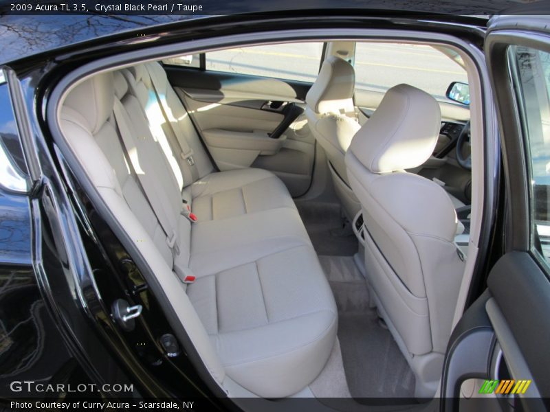 Crystal Black Pearl / Taupe 2009 Acura TL 3.5