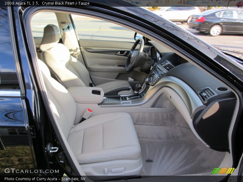 Crystal Black Pearl / Taupe 2009 Acura TL 3.5