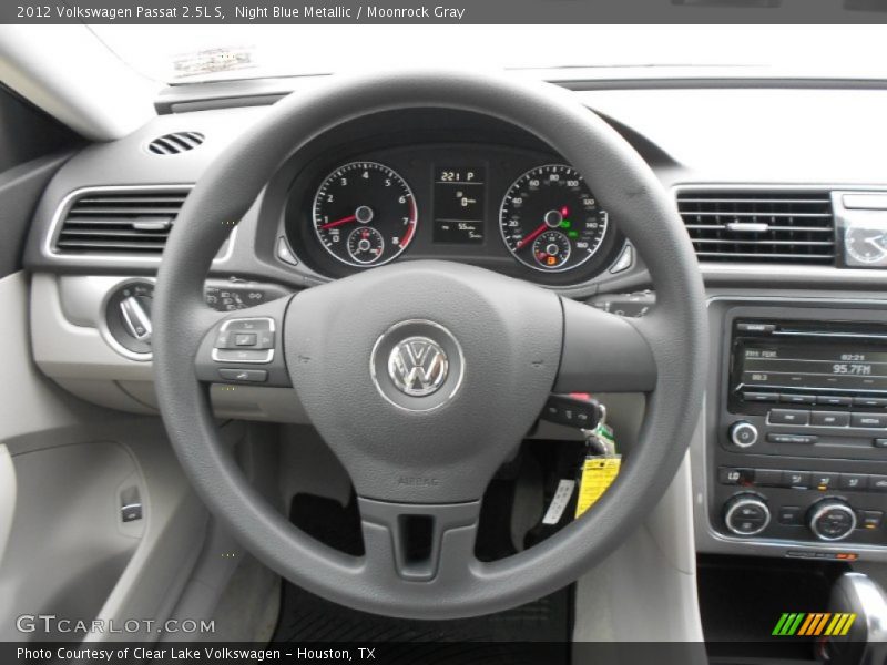 Night Blue Metallic / Moonrock Gray 2012 Volkswagen Passat 2.5L S