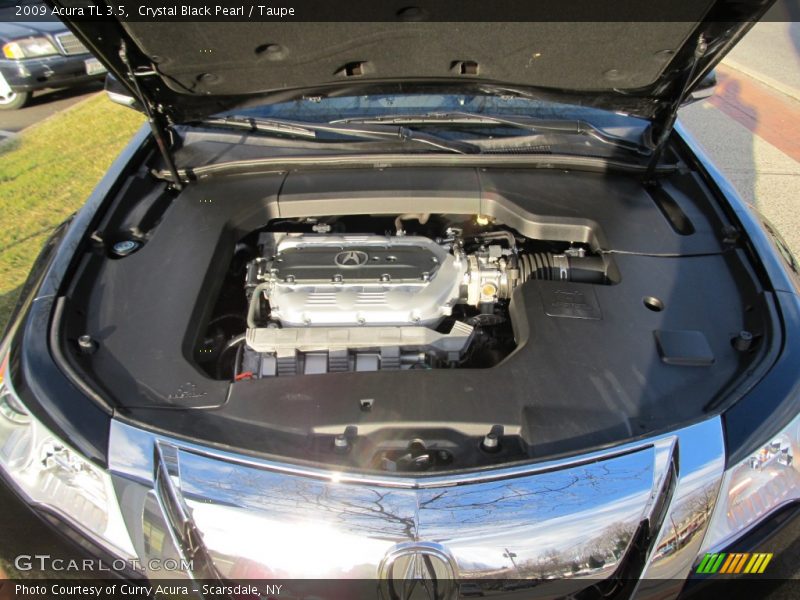 Crystal Black Pearl / Taupe 2009 Acura TL 3.5