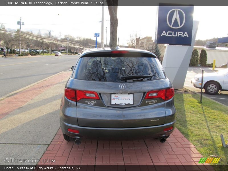 Carbon Bronze Pearl / Taupe 2008 Acura RDX Technology