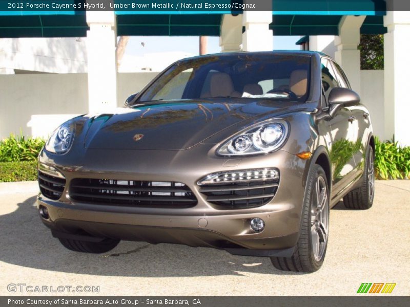 Umber Brown Metallic / Natural Espresso/Cognac 2012 Porsche Cayenne S Hybrid