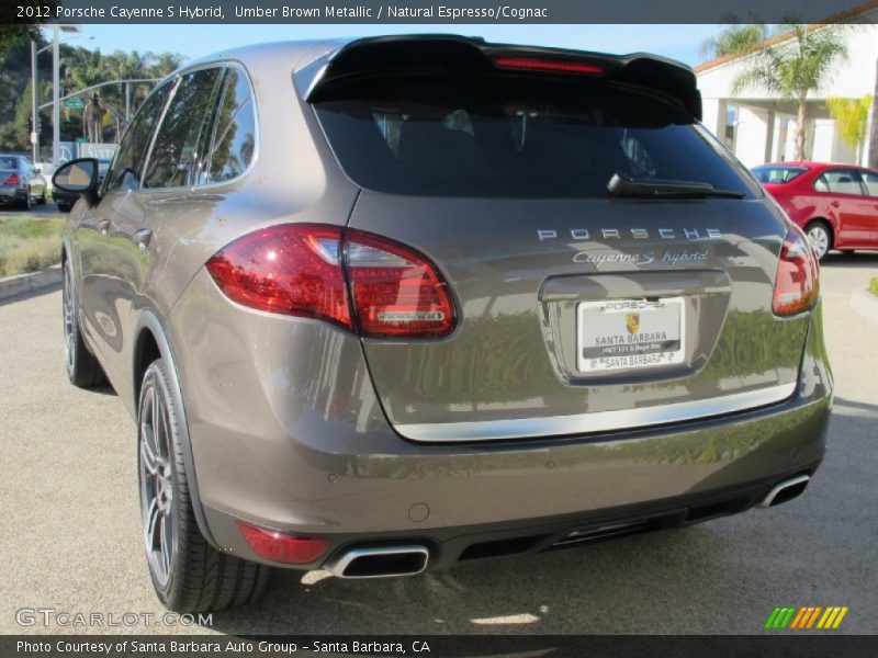 Umber Brown Metallic / Natural Espresso/Cognac 2012 Porsche Cayenne S Hybrid