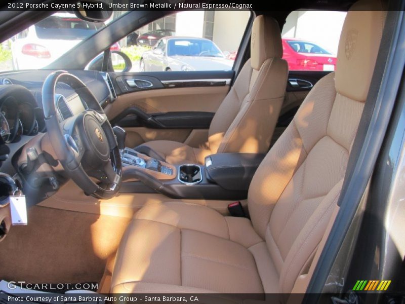  2012 Cayenne S Hybrid Natural Espresso/Cognac Interior