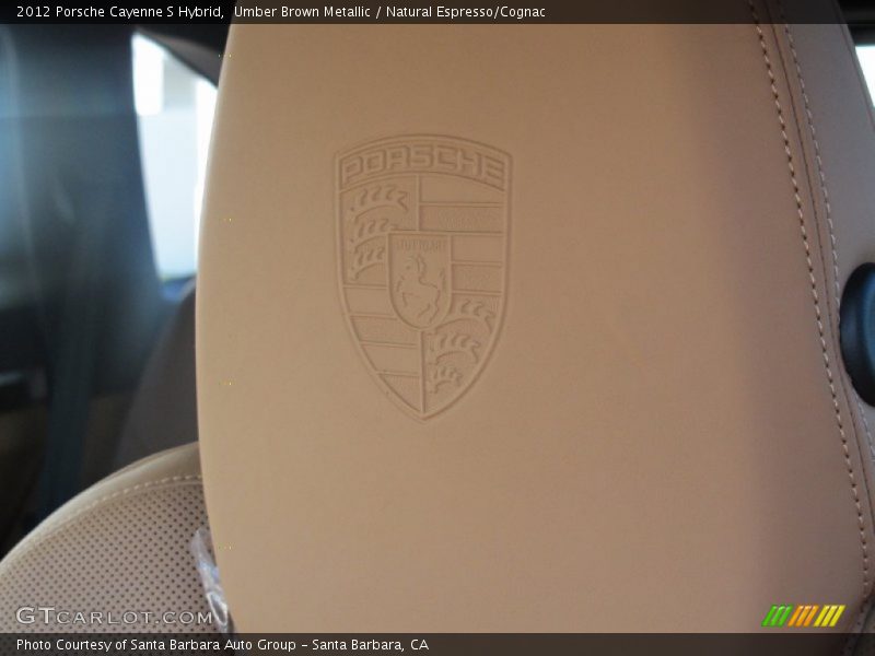 Umber Brown Metallic / Natural Espresso/Cognac 2012 Porsche Cayenne S Hybrid
