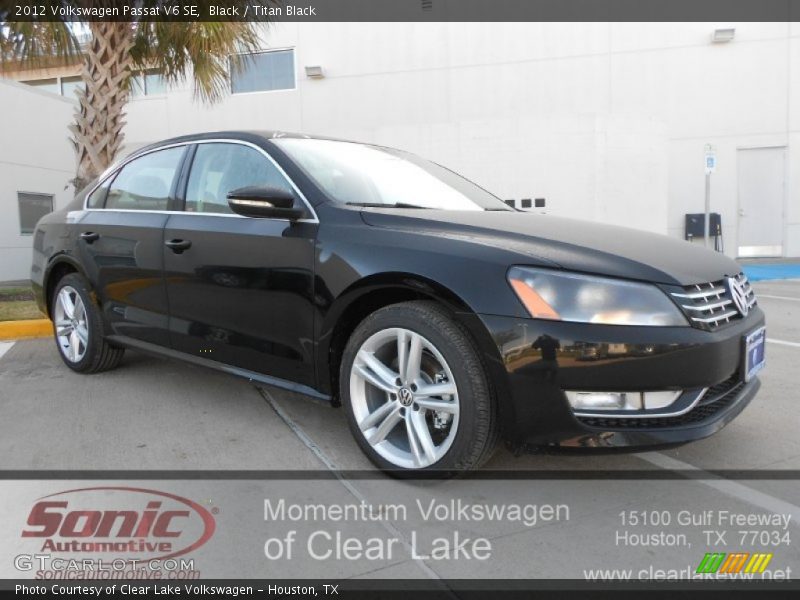 Black / Titan Black 2012 Volkswagen Passat V6 SE