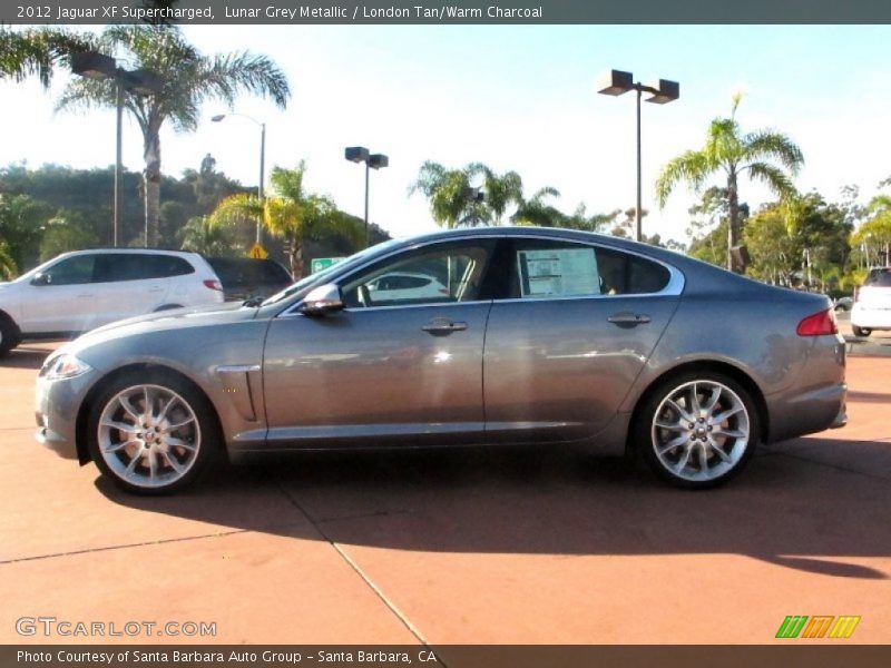 Lunar Grey Metallic / London Tan/Warm Charcoal 2012 Jaguar XF Supercharged